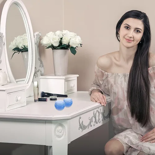 Vista 5 de Caja de plástico para crema y leche, tarro de cosméticos de plástico, envases de crema cosmética, tarros de plástico con encantos de plástico, tarro