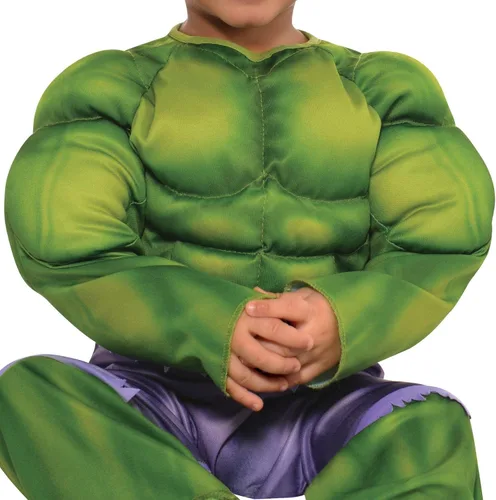Vista 4 de SUIT YOURSELF Hulk Muscle Costume for Babies, Includes a Padded Jumpsuit and a Hat with Hair