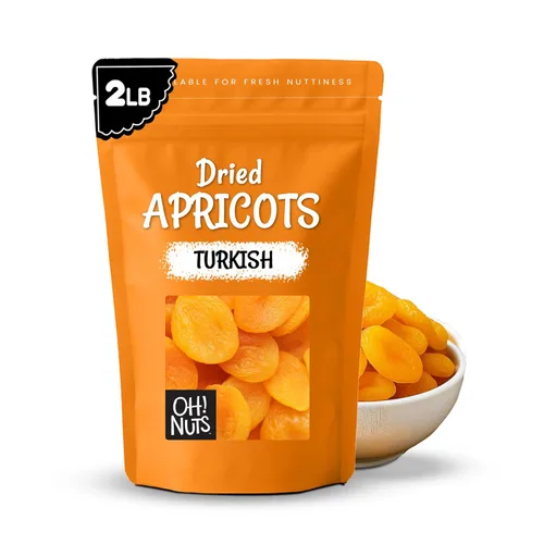 Vista 8 de Oh! Nuts Albaricoque seco – 1 libra – Frutas secas en cubitos – Sin azúcar añadido – Bocados de frutas deshidratados – Empaquetado en bolsa
