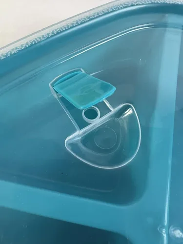 Vista 8 de Juego de 4 recipientes de almacenamiento de alimentos para microondas, caja de preparación de comidas, cajas Bento - 3 secciones / compartimentos