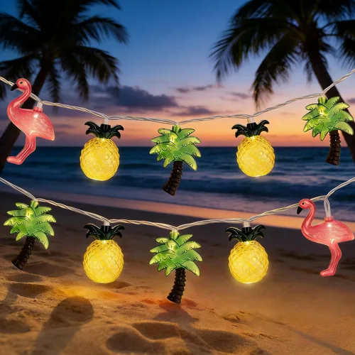 Vista 10 de 8.5Ft Patriotic Red White Blue Star String Lights, 10 LED Plug in Connectable Fairy Lights for 4th of July Independence Day, Outdoor Waterproof Star