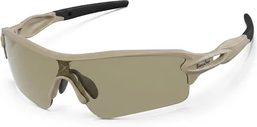 Vista 26 de BangLong Polarized UV400 Sports Sunglasses with 5 Lenses for Men Women Lente negro gris-5