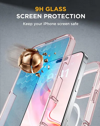 Vista 1248 de Miracase - Funda para iPhone SE de 3ª/2ª generación 2022 2020 de cuerpo completo con protector de pantalla de vidrio integrado, resistente Negro