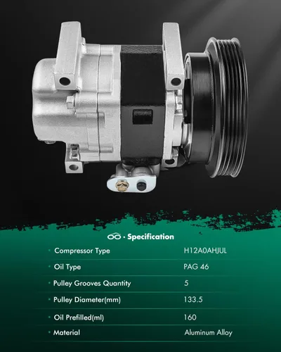 Vista 8 de SCITOO Compresor de CA apto para Mazda para Protege 2.0L 2001-2003, compresor de aire acondicionado apto para Mazda para Protege5 2.0L 2002-2003 CO