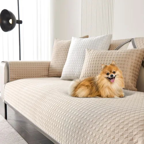 Vista 11 de OTOB Funda refrescante para sofá de perro de fibra de seda de hielo, protector de sofá lavable y antideslizante, tapete suave para cama de perro
