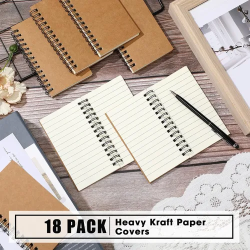 Vista 3 de Jutom 18 cuadernos pequeños en espiral, blocs de notas de 3 x 5, cuadernos de bolsillo pequeños a granel, mini blocs de notas con páginas rayadas