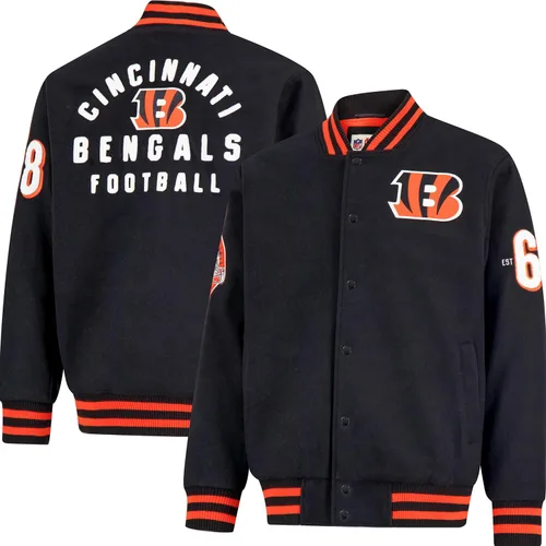 Vista 19 de Ultra Game NFL mens Nfl Official Classic Varsity Coaches Jacket Coat