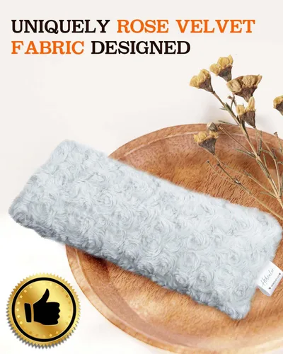 Vista 2 de Almohadilla térmica pequeña, almohadilla térmica apta para microondas para cuello y hombros, calambres, alivio del dolor de espalda, almohadilla