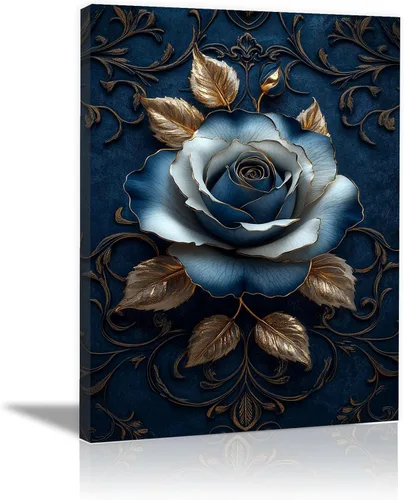 ZUMOOO Vintage Art Canvas, Modern Wall Decor for Bedroom WomenArtwork Wall For Bathroom Bedroom Office Living Room Home Wall Decor - 20x30cm(8x12in)