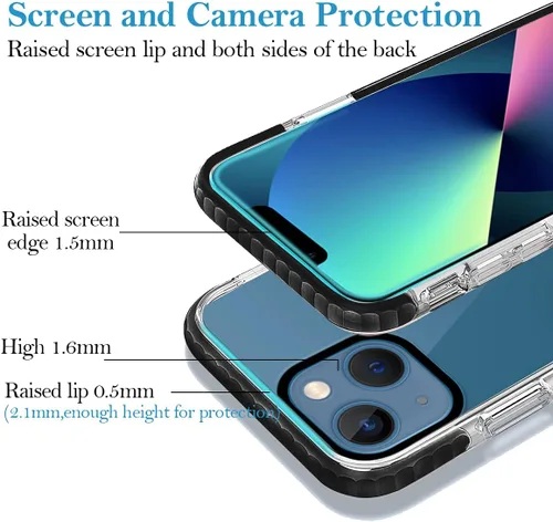 Vista 4 de Funda de teléfono personalizada para iPhone 13 Mini, funda personalizada de fotos de collage de múltiples imágenes, resistente a los arañazos, a