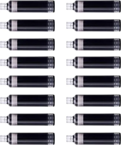 Vista 4 de WRITECH Juego de cartuchos de tinta negra: 16 cartuchos de tinta Clictek Plumas estilográficas
