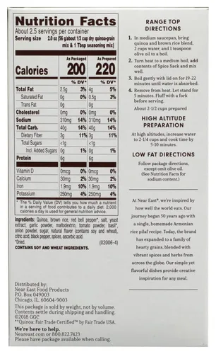 Vista 3 de Near East Mezcla de quinoa de pimienta asada y albahaca, 4.9 onzas, (paquete de 3)