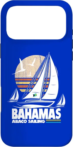 Vista 22 de Abaco Sloop Sailing Bahamas Regatta Sailboat Bahamian Flag Case for iPhone 16
