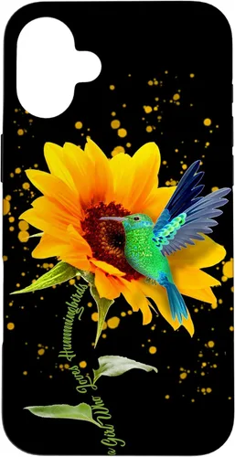 Vista 23 de Just a Girl who Love Hummingbirds Sunflower Bird Cute Flower Case for iPhone 17