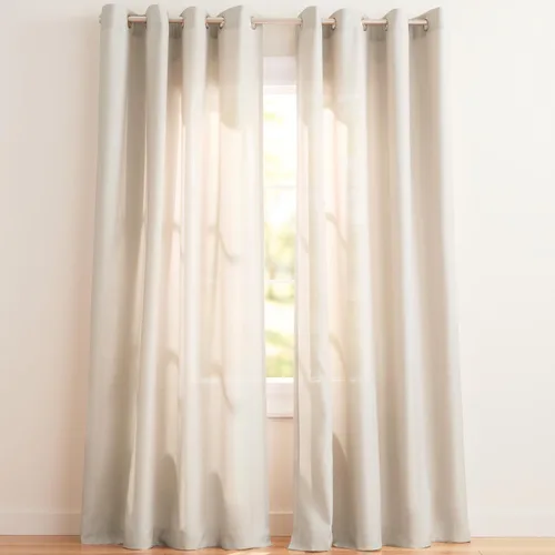Vista 30 de Exclusive Home Loha - Par de paneles de cortinas de lino con ojales, 54 x 63 pulgadas, color beige
