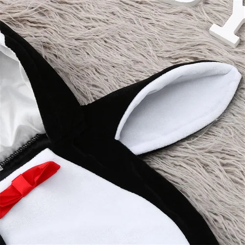 Vista 3 de Disfraces de Halloween para bebés pequeños disfraz de animal disfraz de Navidad mameluco con capucha trajes de cosplay para niños