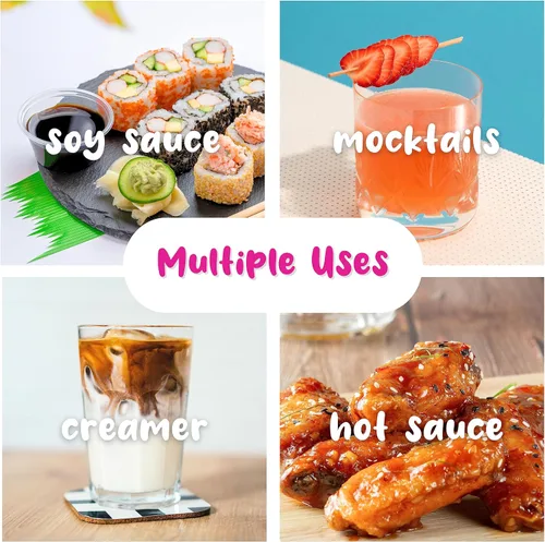 Vista 7 de Versadores de botella con control preciso de jarabe de Hawaiian Shaved Ice - Boquillas profesionales para sabores de cono de nieve y bebidas