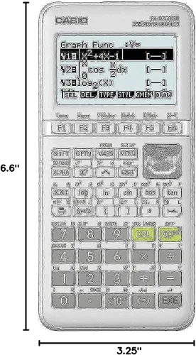 Vista 5 de Casio fx-9750GIII - Calculadora gráfica Pantalla de libros de texto natural Programación de pitones Ideal para exámenes, STEM y matemáticas