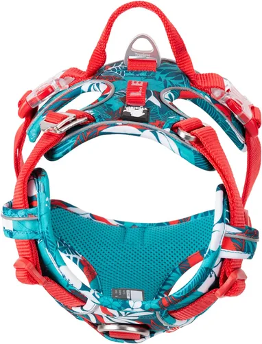 Vista 4 de TRUE LOVE Arnés para perro sin tirones de nailon reflectante suave camuflaje arnés para mascotas para perros pequeños grandes corriendo