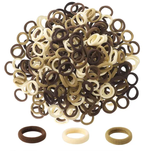 Vista 10 de 200 ligas para el pelo de bebé, de algodón suave, 1 pulgada, bandas de pelo multicolor sin costuras, intercambio de San Valentín para niños