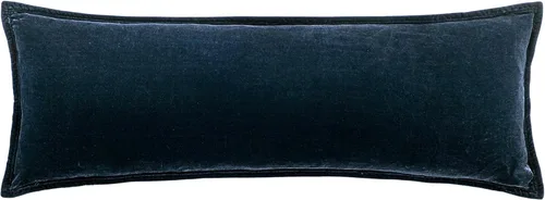 Vista 17 de HiEnd Accents Stella Almohada Lumbar de Terciopelo de Seda Sintética, 14x42 pulgadas, Negro, Ropa de Cama de Lujo de Estilo Romántico Occidental