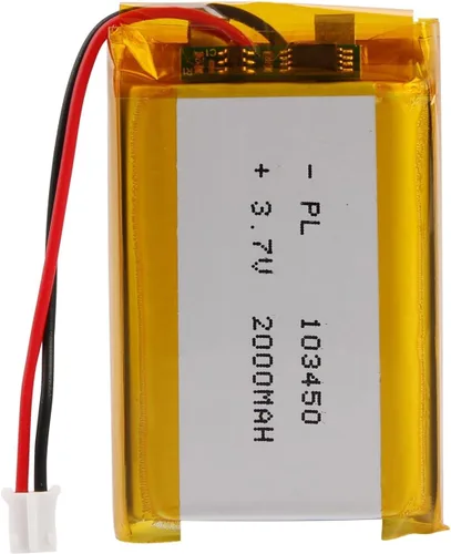 Vista 10 de Batería LiPo de 3.7V 1000mAh 102050, batería recargable de polímero de litio con conector y cable JST PH2.0.000 in, reemplazo para altavoz