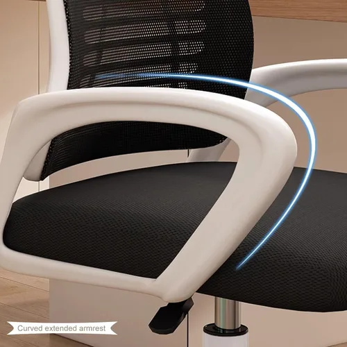 Vista 7 de Ergonomic Office Computer Chair with Extended Armrest, Adjustable Desk Chair with Swivel Headrest, Thickened Latex Sponge Cushion, Enlarged Nylon