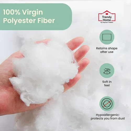 Vista 2 de Trendy Home - Juego de 4 rellenos de almohada de 16 x 16 pulgadas (juego de 4, blanco) para cama y sofá, hipoalergénico, relleno de almohada