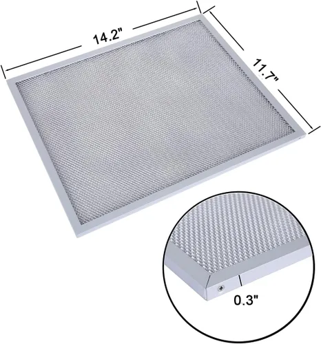 Vista 2 de Filtro de aluminio para campana extractora BPS1FA30 compatible con Broan QS1 Nutone Allure WS1 QS2 30 pulgadas, 11-3/4 pulgadas x 14-1/4 pulgadas x