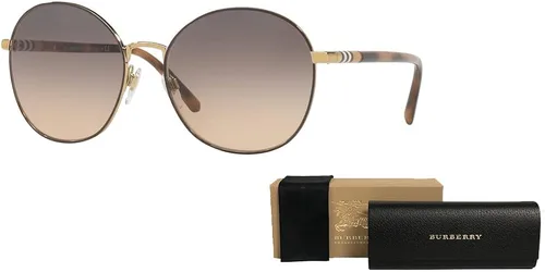 Vista 3 de BURBERRY BE3094 - Gafas de sol redondas para mujer + paquete con kit de gafas de cortesía Designer iWear