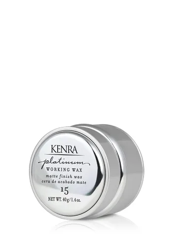 Kenra Platinum Working Wax 15 | Estilizador de acabado mate | Proporciona una sujeción media y flexible | No grasa | Fórmula a base de crema para
