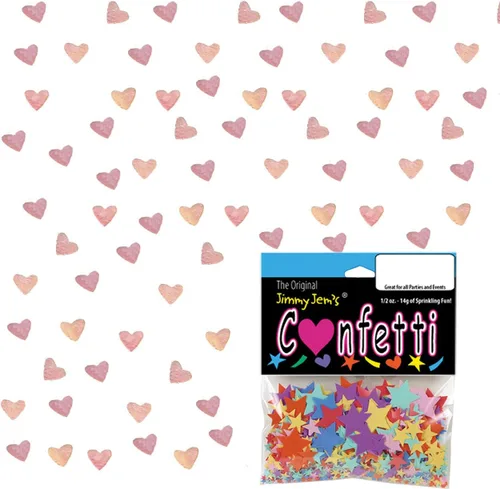 Vista 3 de Confeti Corazón Iridiscente 1/8" - Paquete al por menor #9395 QS0