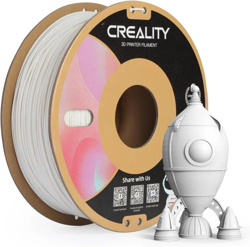Vista 58 de Creality - Filamento de PLA de 1.75 mm para impresoras 3D, carrete de 1 kg (2.2 libras), alta tenacidad sin deformación, precisión dimensional