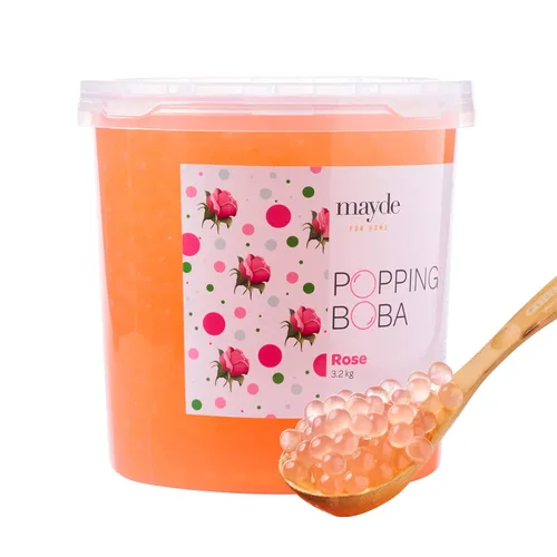 Vista 18 de Mayde Perlas de Boba Popping para bebidas, postres y cuencos de desayuno (sabor a arándanos, 7 libras)