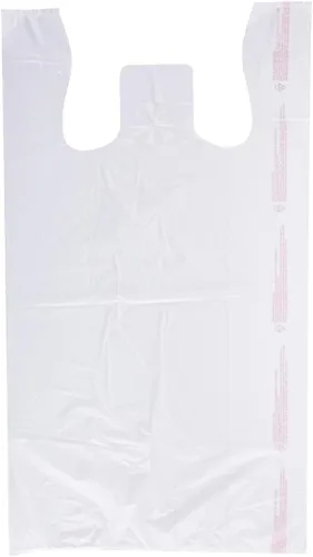 Vista 8 de SSWBasics Bolsas grandes de plástico blanco para camisetas (caja de 500) – 18 x 8 x 30 pulgadas – perfectas para restaurantes, tiendas
