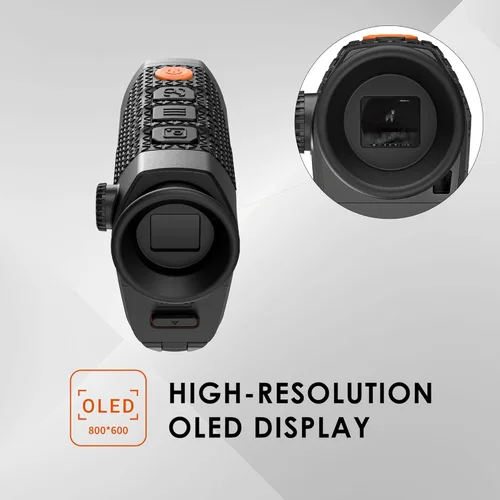 Vista 3 de RIX Pocket K3 Monocular Térmico Portátil para Caza, 384x288 (50Hz), Wi-Fi, Monocular de Visión Nocturna Portátil