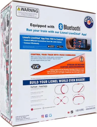 Vista 11 de Lionel Winter Wonderland LionChief 5.0 - Juego de tren eléctrico con Bluetooth y control remoto, un