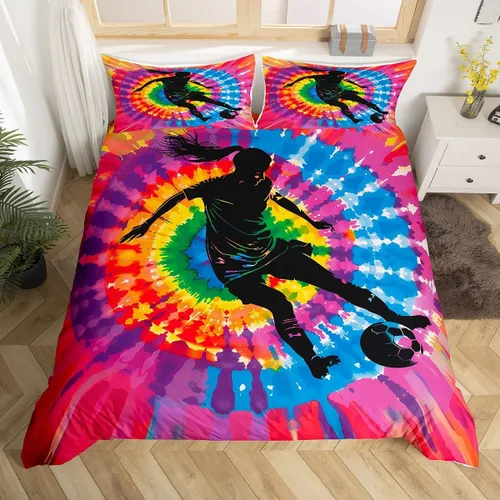 Vista 51 de Manfei Juego de funda de edredón de béisbol, tamaño matrimonial, juego de ropa de cama de 3 piezas para niños y adolescentes, funda de edredón