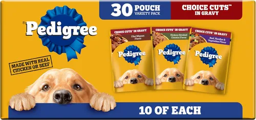 Vista 15 de Pedigree Choice Cuts in Gravy - Paquete variado de alimentos para perros, bolsas de 3.5 onzas, 48