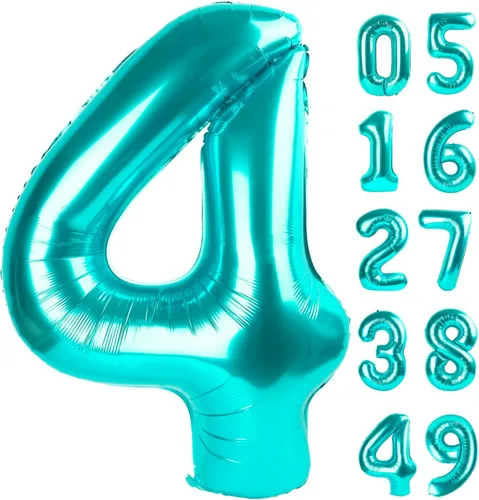 Vista 317 de Globos con números con estampado de vaca, globos de 40 pulgadas del número 0-9 (cero-nueve), globo de vaca para suministros de fiesta de cumpleaños