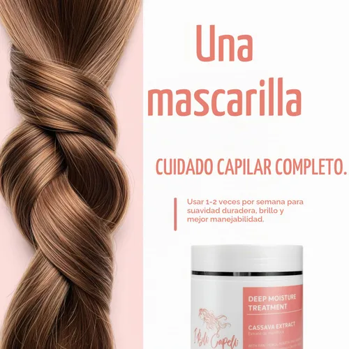 Vista 7 de I Belli Capelli Kit de aceite reparador y mascarilla capilar de yuca