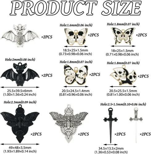 Vista 2 de Colgantes de crucifijo de aleación con dijes de cruz esmaltada, aleación, No es una piedra preciosa