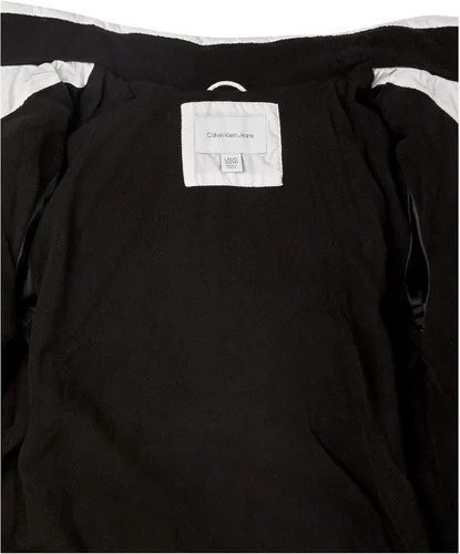 Vista 4 de Calvin Klein Chaqueta larga con capucha y forro polar para niñas