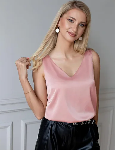 Vista 3 de Maysoar 2 Pcs Womens Silk Satin Tank Tops V Neck Camisole Flowy Tank Top Blouses