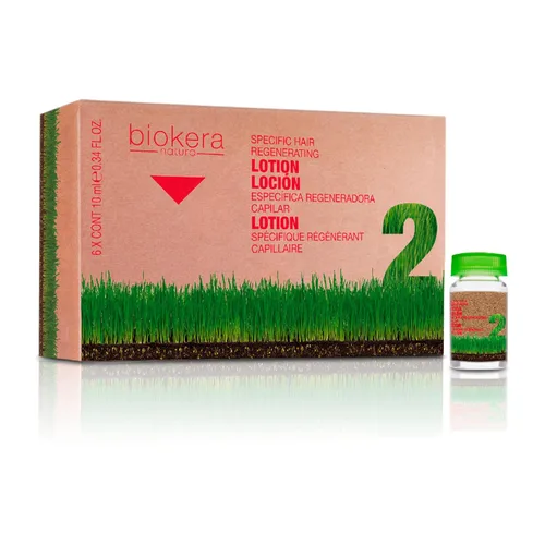 SALERM - Suero Intensivo para el Cuero Cabelludo - Biokera Natura - 6 x 0.3 fl oz - Tratamiento Fortificante Capilar para Mujeres y Hombres - con