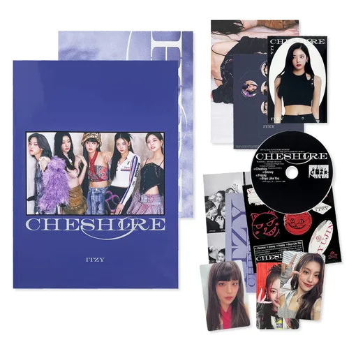 ITZY - [CHESHIRE] (LIMITED EDITION) Photobook+CD-R+Lyric Paper+Photocard+Lenticular Photocard+4-Cut Photo+Mini Poster+Sticker+Photo Cube+Clear