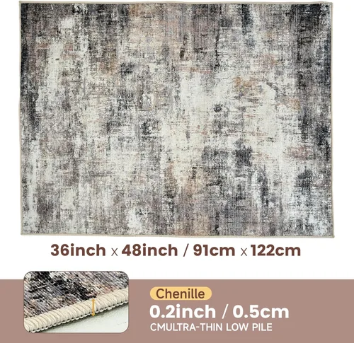 Vista 3 de Alfombrilla de Silla de Oficina para Piso de Madera y Baldosas, Protector de Alfombra Antideslizante Bajo Escritorio de 36"x48" para Silla