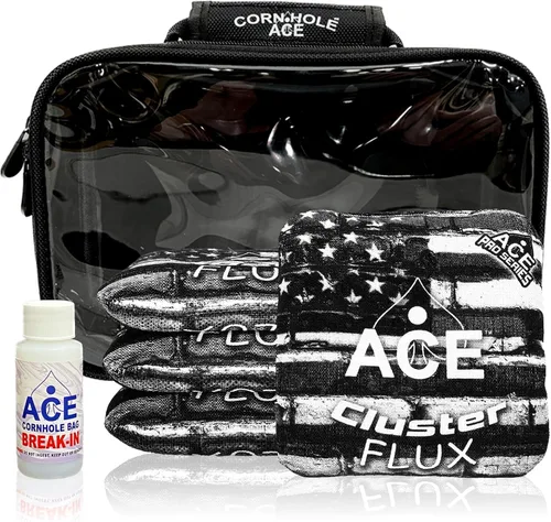 Vista 23 de Cluster Flux Bolsos de Cornhole ACE Pro + Kits PRO Tecnología de Almohadilla de Cluster Doble Cara Resbaladiza y Pegajosa para Todo Clima