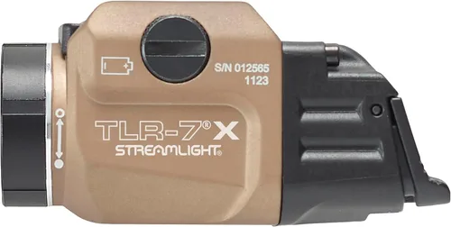 Vista 5 de Streamlight 69456 TLR-7 X USB 500-Lumen 5000-Candela Luz táctica compacta para armas tácticas con interruptores intercambiables altos y bajos y kit