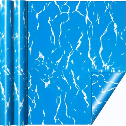 Vista 8 de Nuanchu Parche de vinilo para revestimiento de piscina, parche de reparación de PVC autoadhesivo para piscinas, barcos inflables